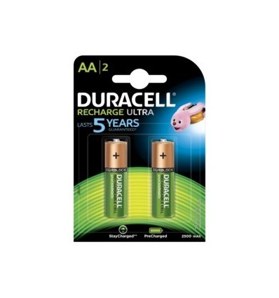 PILA RECARGABLE LR06 AA 1,2V 850MAH DURACELL 2 PZ