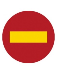 SEÑAL METALICA 50CM PROHIBIDO OBRA