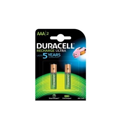 PILA RECARGABLE LR03 AAA 1,2V 850MAH DURACELL 2 PZ