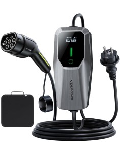 CARGADOR DE VEHICULO ELECTRICO DE 3.6 KW / 5M TIPO 2 8-16A CON ENCHUFE DE LA UE