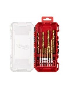 Juego brocas HSS-G TIN mango hexagonal 1/4" 3-10 mm 10 piezas