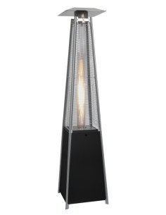 ESTUFA GAS EXT 2250 MM CHAPA NEGRO PIRAMIDE NATUUR