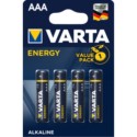 PILA ALCALINA LR03 AAA 1,5V ENERGY VARTA 4 PZ