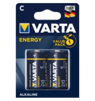 PILA ALCALINA LR14 1,5V ENERGY VARTA 2 PZ