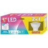 LAMPARA LED GU10 5W 110º 400LM 40K CAJA 2+1