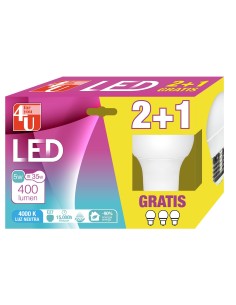 LAMPARA LED ESF 5.5W E27 220º 470LM 40K CJ2+1