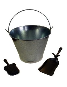 JUEGO CHIMENEA LIMPIEZA CUBO PALA CEPILLO KIT IMEX EL ZORRO