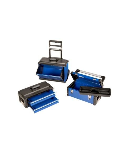 CARRO SOPORTE 3 CAJAS HERRAMIENTAS APILABLES