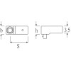 CUADRADILLO ACOPABLE PARA LLAVES DINAMOMETRICAS 734/80