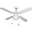 VENTILADOR TECHO 105CM CON LUZ 50W-3 VELOCIDADES 4ASPAS