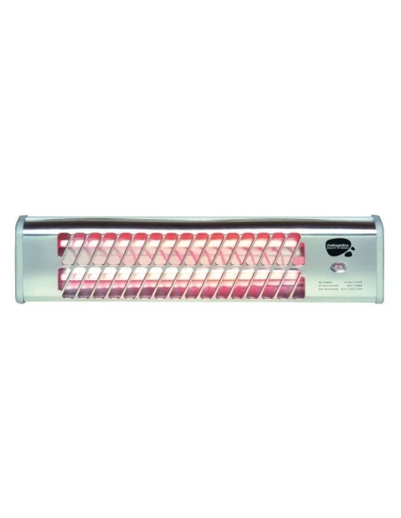 ESTUFA ELEC BAÑO 600/1200W CUARZO 2 BARRAS VIVAH 530X130X150MM