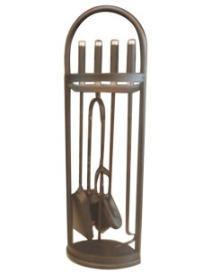 JUEGO CHIMENEA CAL. H.70CM FORJA DURBAN VIVAHOGAR 5 PZ
