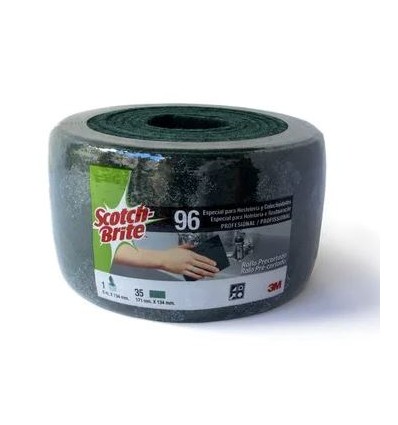 ROLLO ESTROPAJO SCOTCH-BRITE 96 FIBRA VERDE 6M X 134MM