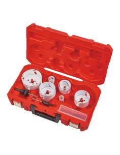 JUEGO CORONAS HOLE DOZER 14 PIEZAS 19-22-32-51-60-73-76-83-102 MM Y ACCESORIOS
