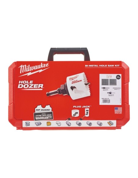JUEGO CORONAS HOLE DOZER 14 PIEZAS 19-22-32-51-60-73-76-83-102 MM Y ACCESORIOS