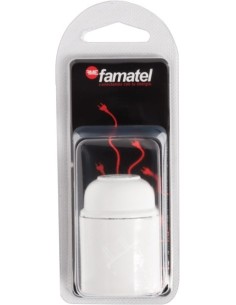 PORTALAMPARAS ELEC 60X147X50 E27 BAQUEL BL FAMAT