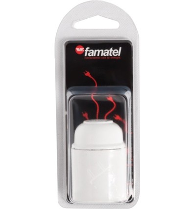 PORTALAMPARAS ELEC 60X147X50 E27 BAQUEL BL FAMAT