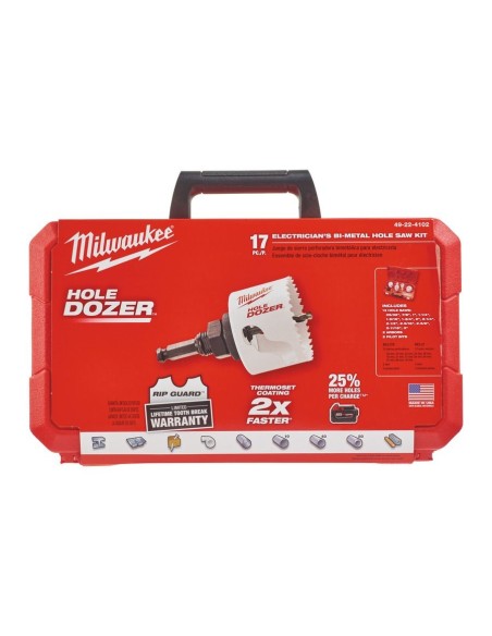 JUEGO CORONAS HOLE DOZER 17 PZAS 20-22-25-32-40-44-51-57-64-65-67-68-76MM Y ACC