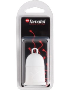 PORTALAMPARAS ELEC 60X147X50 PROVIS. E27 BAQUEL BL FAMAT
