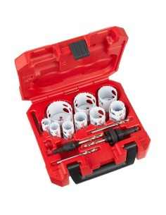 JUEGO CORONAS HOLE DOZER 14 PIEZAS 19-22-25-29-32-35-38-44-51-57 MM Y ACCESORIOS
