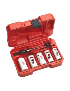 JUEGO CORONAS HOLE DOZER 7 PIEZAS 19-22-25-29-32 MM Y ACCESORIOS