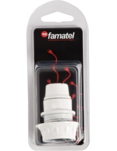 PORTALAMPARAS ELEC 60X147X50 ROSC+ARAN E14 BAQUEL BL FAMAT