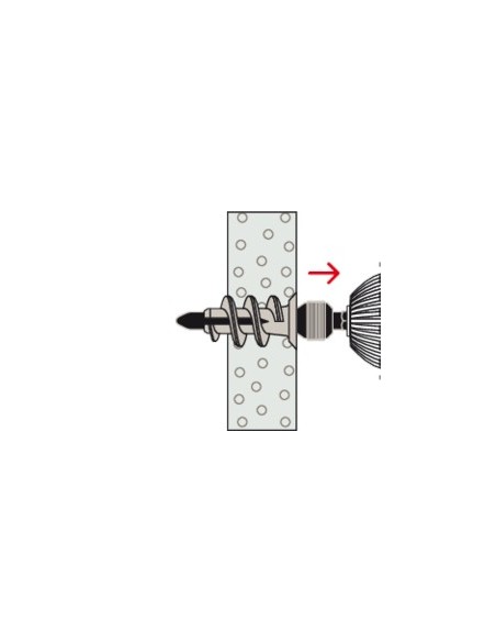 TACO PLADUR AUTOPERFORANTE PLASTICO GK
