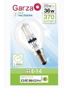LAMPARA GZ ECOHAL. ESF.28W E14 370LM CAJA