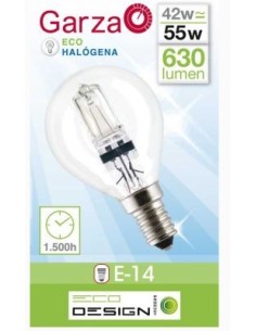 LAMPARA GZ ECOHAL. ESF.42W E14 630LM CAJA