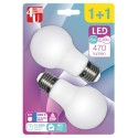 LAMPARA BAJO CONS LED STD. E27 6W-40W 470LM 4000K BLISTER PROMOCION 1+1