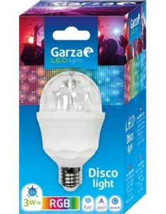 LAMPARA ILUMIN LED DISCO LIGHT GARZA E27 3W 59LM MULTIC