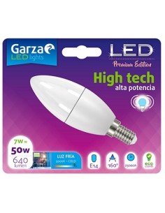 LAMPARA LED VELA 7W E14 160º638LM 50K BL