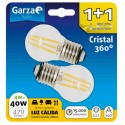 LAMPARA GZ LED FIL ESF 4W E27 470LM 27K BL 1+1