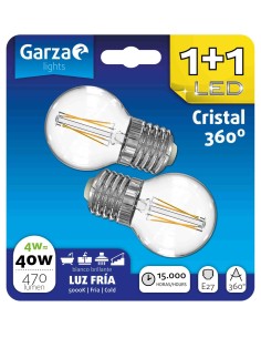 LAMPARA LED FIL ESF 4W E27 470LM 5000K BL 1+1