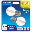 LAMPARA LED FIL ESF 4W E27 470LM 5000K BL 1+1