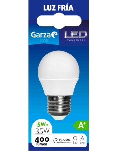 LAMPARA LED ESF. 5.5W E27 220º 470LM 65K CAJA