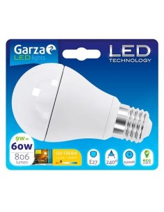 LAMPARA GZ LED STD 9W E27 240º 806LM 27K BL