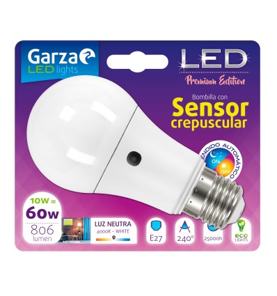 LAMPARA GZ LED STD CREP 9,5W E27 240º 806LM 40KBL