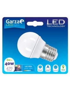 LAMPARA GZ LED ESF. 6W E27 220º 470LM 65K BL