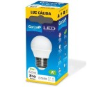 LAMPARA LED ESFERICA 8W E27 220º 810LM 30K CAJA