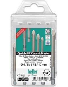 JUEGO BROCAS VIDRIO CERAMICMASTER 5 PIEZAS