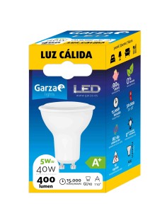 LAMPARA LED GU10 SMD 5W 60º 350LM 30 K BL