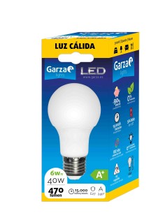 LAMPARA LED STD 5.5W E27 240º 470LM 30K CAJA