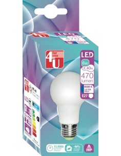 LAMPARA LED STD 5.5W E27 240º 470LM 65K CAJA