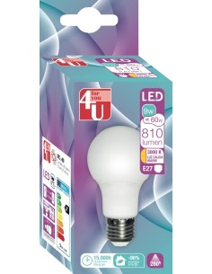 GZ LED STD 8.5W E27 240º 810LM 30K CAJA