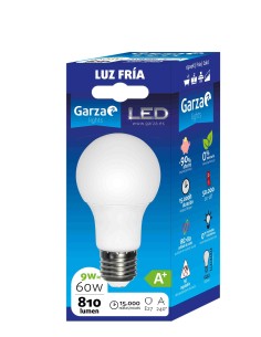 LAMPARA 4U LED STD 8.5W E27 280º 810LM 65K CAJA