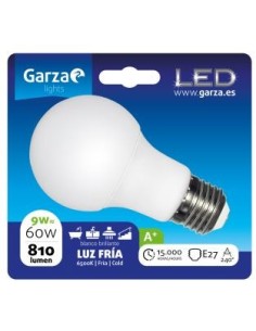 LAMPARA LED STANDARD 9W E27 240º 810LM 65K BL
