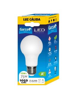 LAMPARA LED STD 12W E27 220º 1060LM 27K BL
