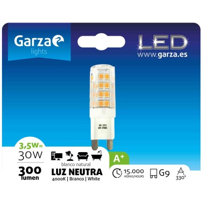 LAMPARA LED G9 3,5W 330º 300LM 40K 230V