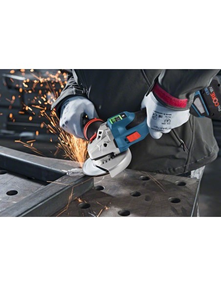 MINI AMOLADORA BITURBO GWS 18V-15 SC (150) SIN BAT CON LBOXX